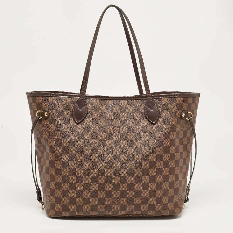 Pre Owned Louis Vuitton Damier Ebene Canvas Neverfull MM Bag