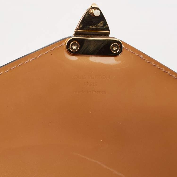 Pre Owned Louis Vuitton Rose Velours Vernis Monceau BB Bag