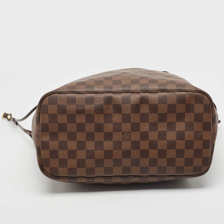 Pre Owned Louis Vuitton Damier Ebene Canvas Neverfull MM Bag