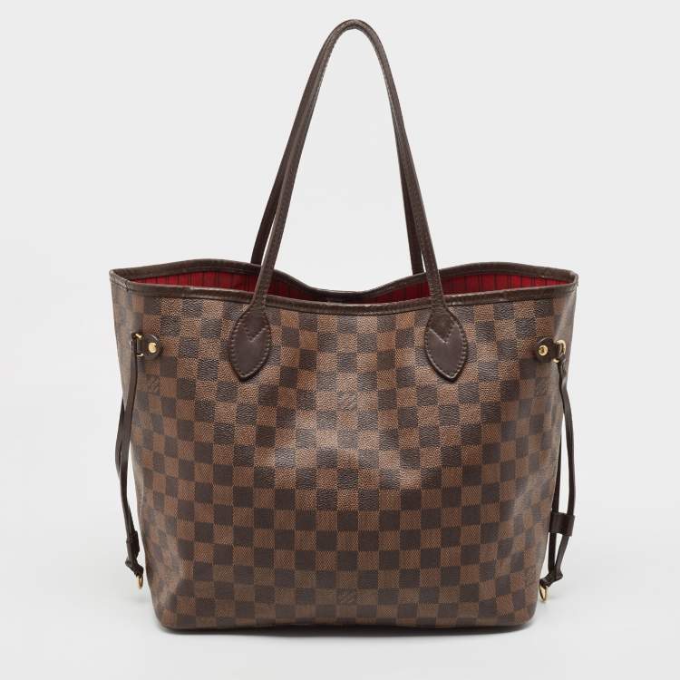 Pre Owned Louis Vuitton Damier Ebene Canvas Neverfull MM Bag