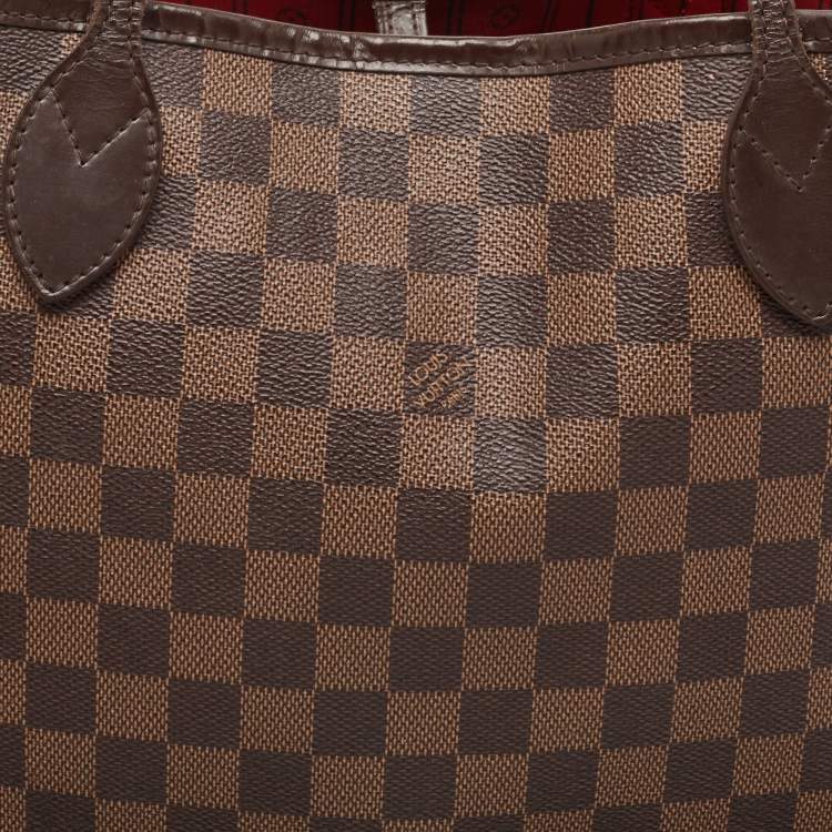 Pre Owned Louis Vuitton Damier Ebene Canvas Neverfull MM Bag