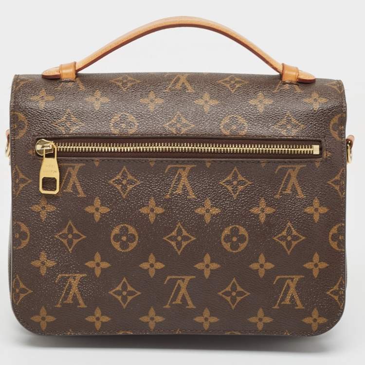 Pre Owned Louis Vuitton Monogram Canvas Pochette Metis Bag