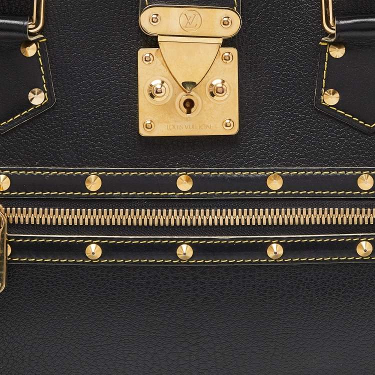 Pre Owned Louis Vuitton Black Suhali Leather Le Fabuleux Bag