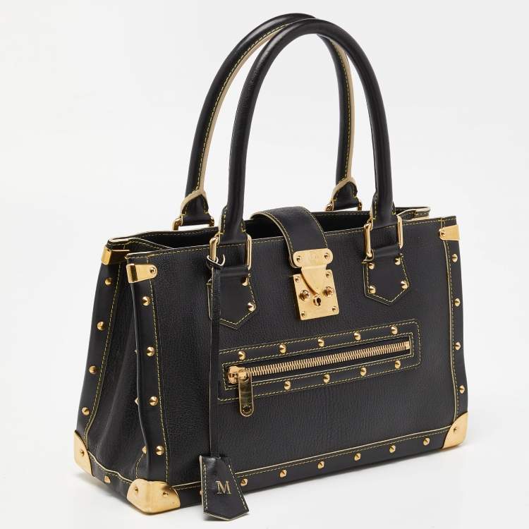 Pre Owned Louis Vuitton Black Suhali Leather Le Fabuleux Bag