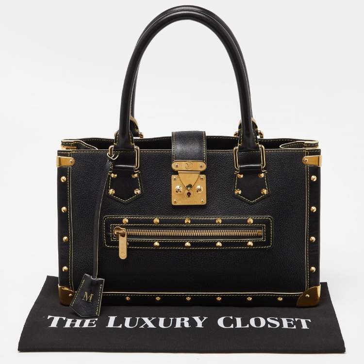 Pre Owned Louis Vuitton Black Suhali Leather Le Fabuleux Bag