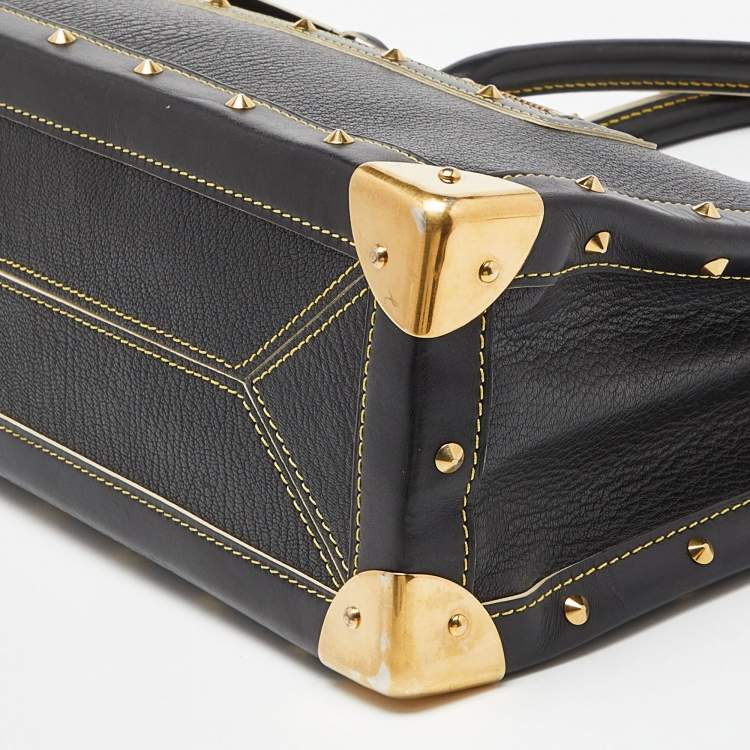 Pre Owned Louis Vuitton Black Suhali Leather Le Fabuleux Bag