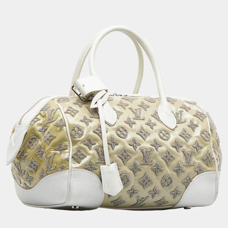 Lv speedy white online monogram