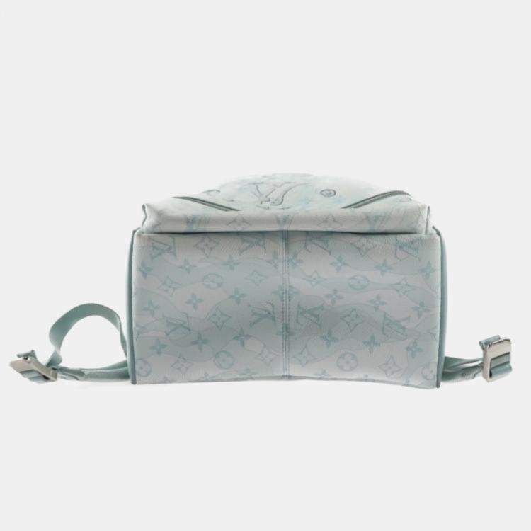 Pre Owned LOUIS VUITTON Aqua Garden Monogram Rucksack/Daypack Discovery Backpack PM 