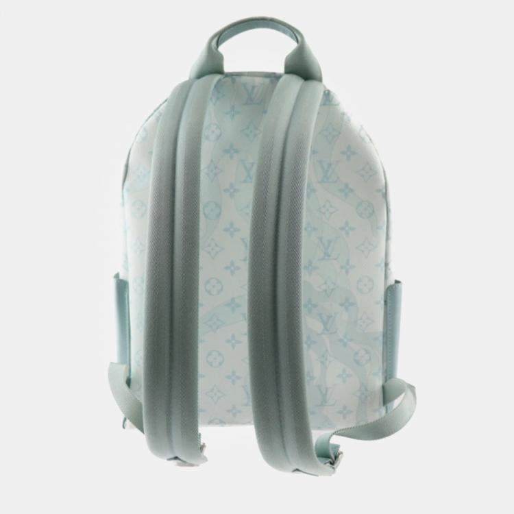 Pre Owned LOUIS VUITTON Aqua Garden Monogram Rucksack/Daypack Discovery Backpack PM 