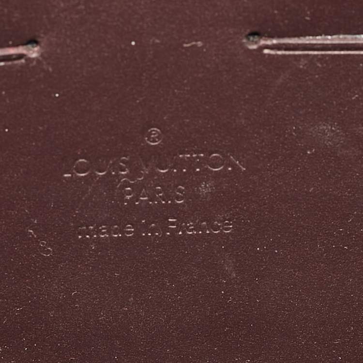 Pre Owned Louis Vuitton Amarante Monogram Vernis Rossmore MM Bag