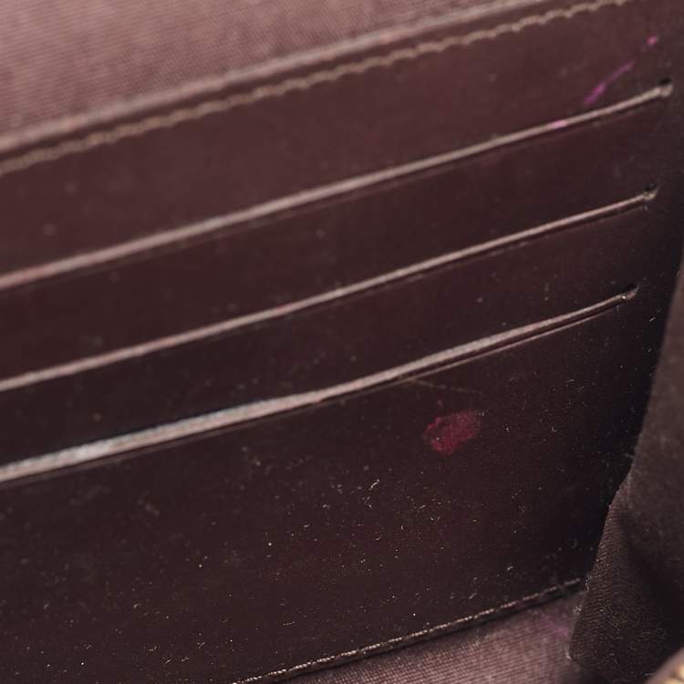Pre Owned Louis Vuitton Amarante Monogram Vernis Rossmore MM Bag