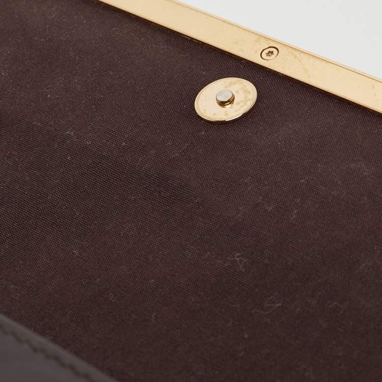 Pre Owned Louis Vuitton Amarante Monogram Vernis Rossmore MM Bag