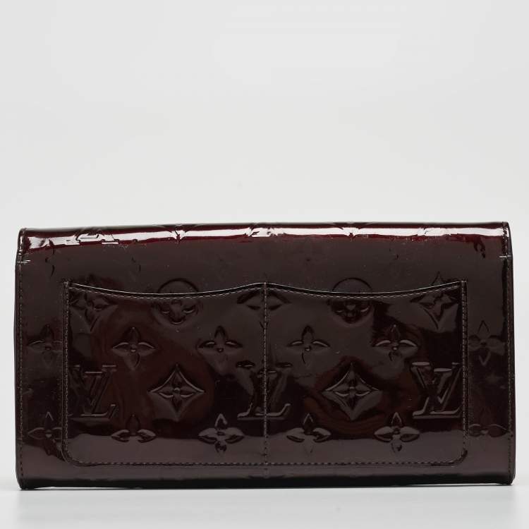 Pre Owned Louis Vuitton Amarante Monogram Vernis Rossmore MM Bag
