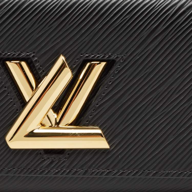 Pre Owned Louis Vuitton Black Epi Leather Twist Wallet