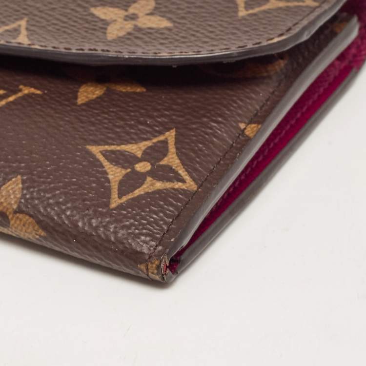 Pre Owned Louis Vuitton Monogram Canvas Emilie Wallet