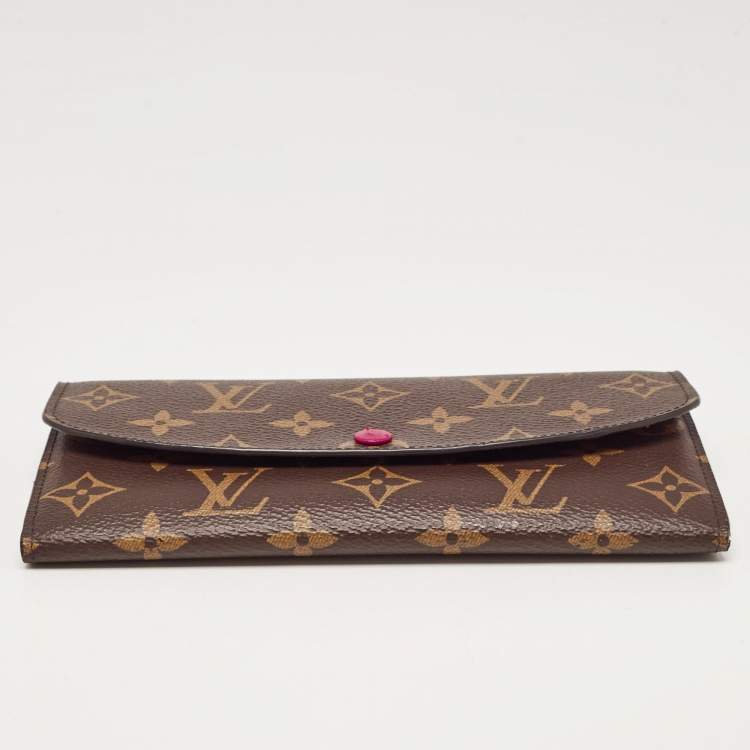 Pre Owned Louis Vuitton Monogram Canvas Emilie Wallet