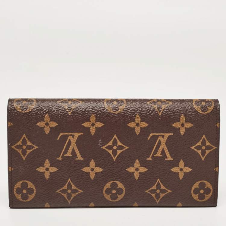 Pre Owned Louis Vuitton Monogram Canvas Emilie Wallet