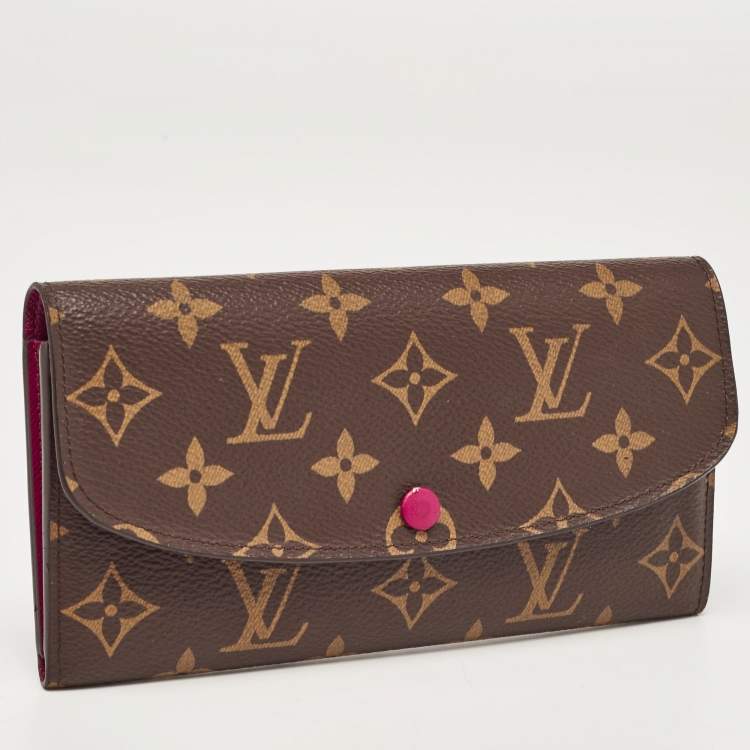 Pre Owned Louis Vuitton Monogram Canvas Emilie Wallet