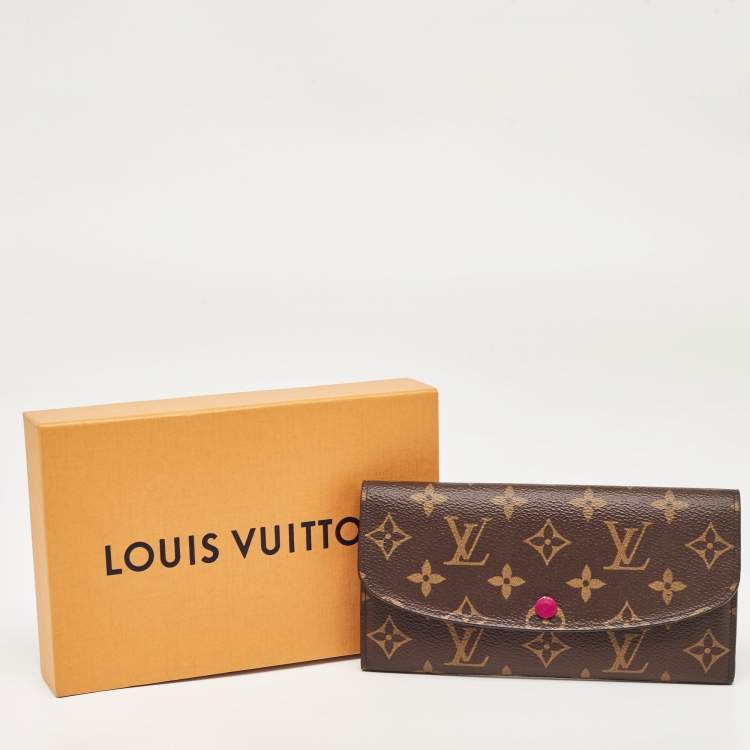 Pre Owned Louis Vuitton Monogram Canvas Emilie Wallet