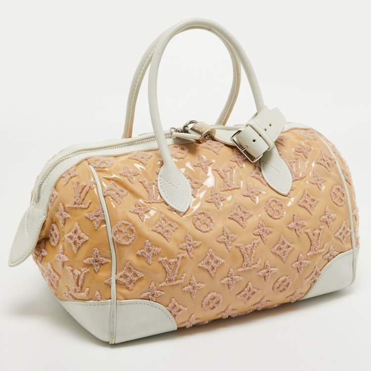 Pre Owned Louis Vuitton Rose Monogram Limited Edition Speedy Bouclettes Round Bag