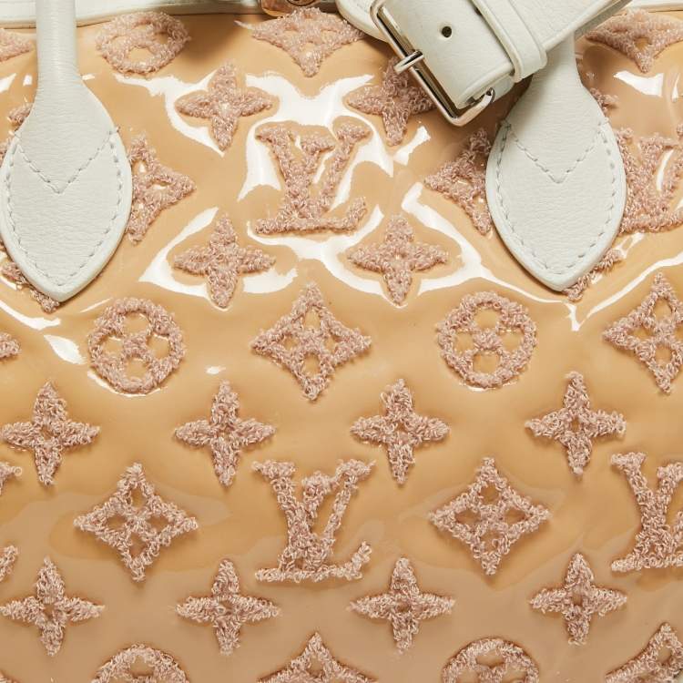 Pre Owned Louis Vuitton Rose Monogram Limited Edition Speedy Bouclettes Round Bag