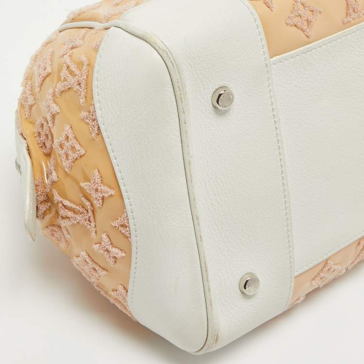 Pre Owned Louis Vuitton Rose Monogram Limited Edition Speedy Bouclettes Round Bag