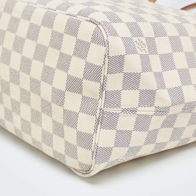 Pre Owned Louis Vuitton Damier Azur Canvas Neverfull MM Bag