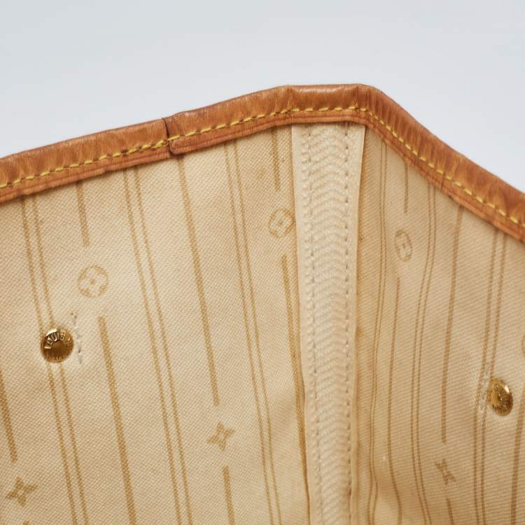 Pre Owned Louis Vuitton Damier Azur Canvas Neverfull MM Bag