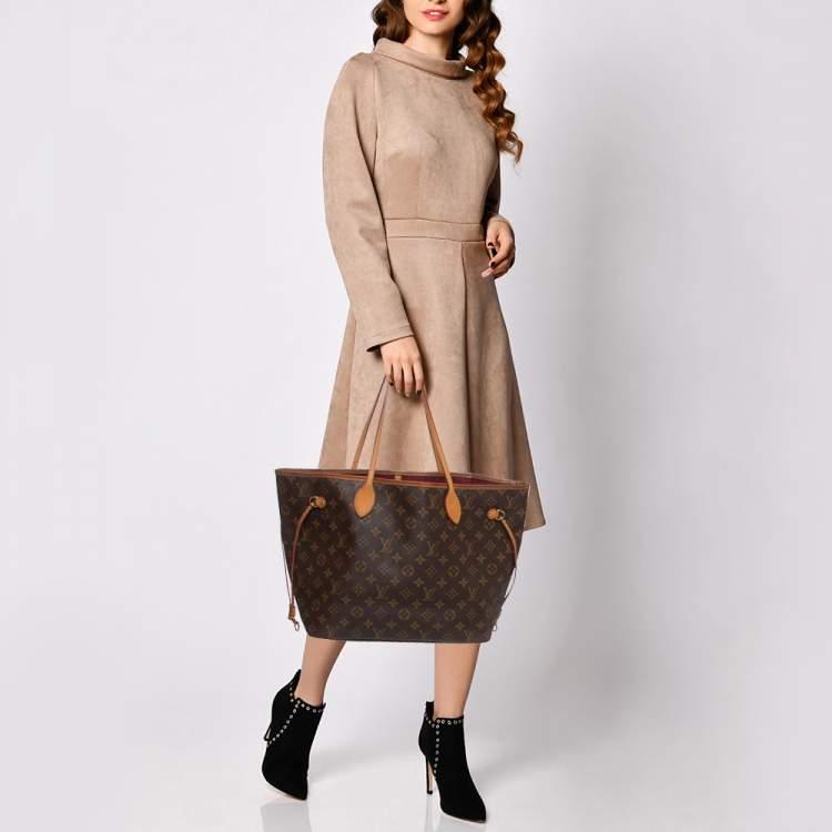 Pre Owned Louis Vuitton Monogram Canvas Neverfull MM Bag