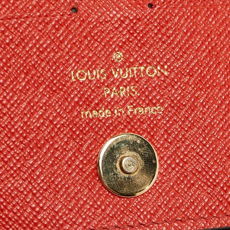 Pre Owned Louis Vuitton Coquelicot Monogram Canvas Adele Wallet