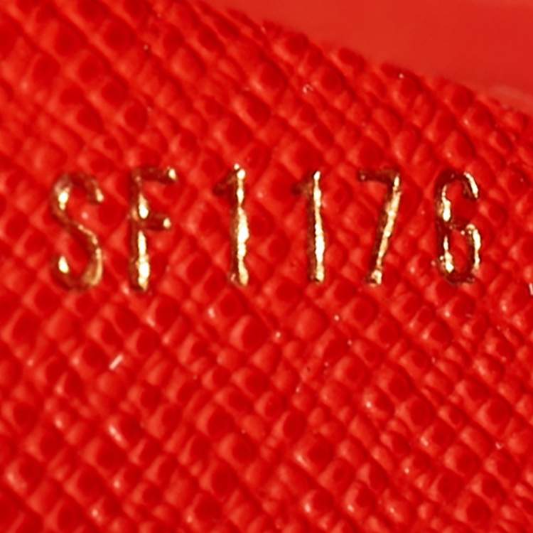 Pre Owned Louis Vuitton Coquelicot Monogram Canvas Adele Wallet