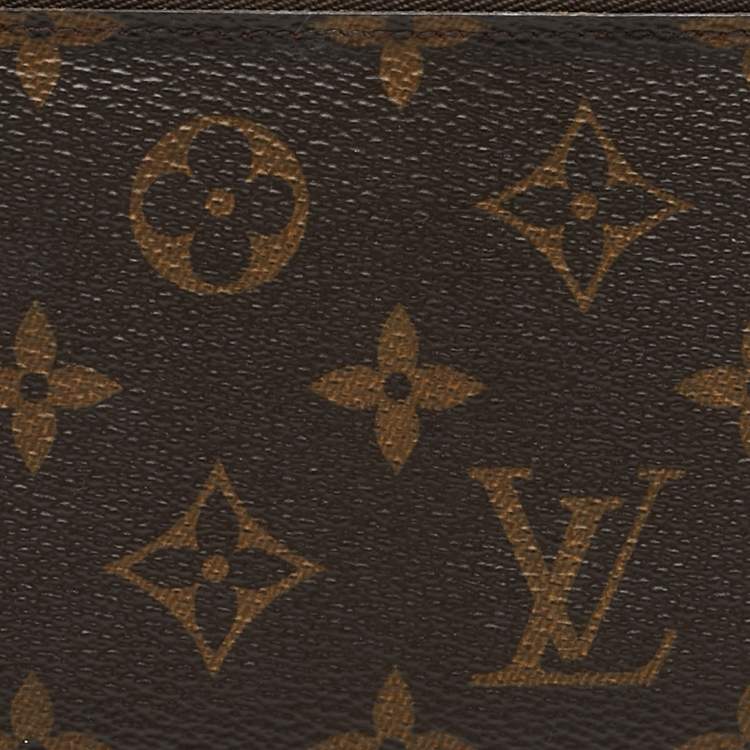 Pre Owned Louis Vuitton Coquelicot Monogram Canvas Adele Wallet