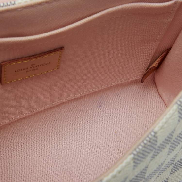 Pre Owned Louis Vuitton Damier Azur Canvas Croisette Bag