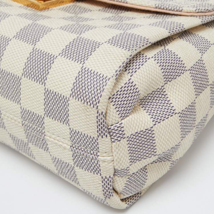 Pre Owned Louis Vuitton Damier Azur Canvas Croisette Bag