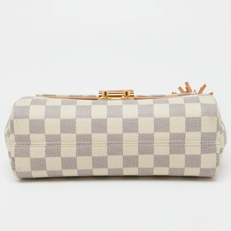 Pre Owned Louis Vuitton Damier Azur Canvas Croisette Bag