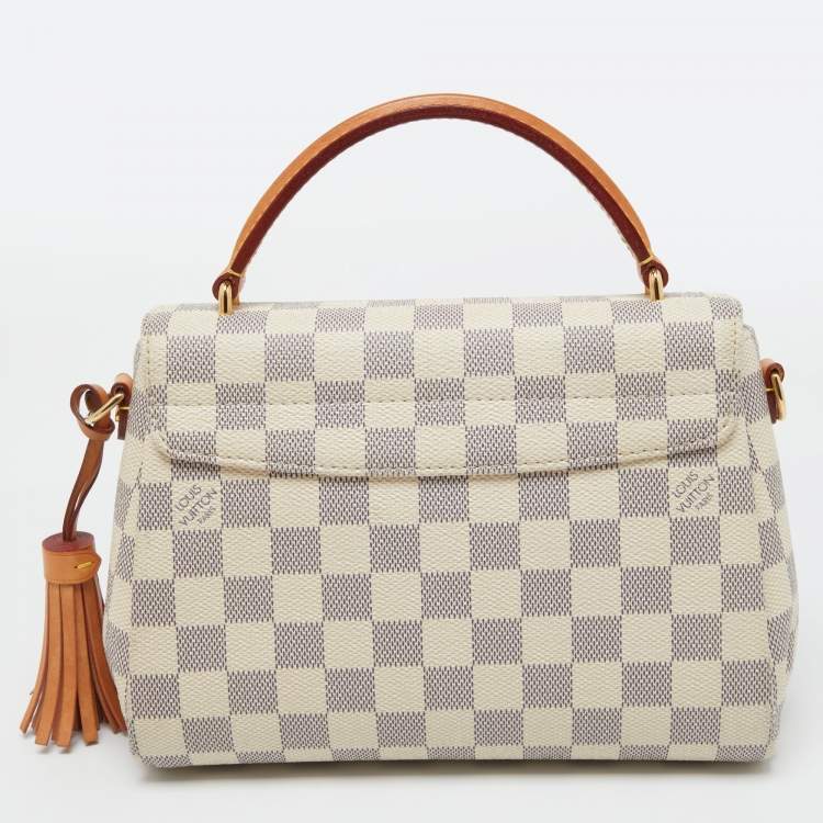 Pre Owned Louis Vuitton Damier Azur Canvas Croisette Bag