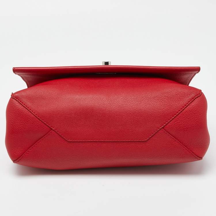 Pre Owned Louis Vuitton Rubis Leather Lockme II Bag
