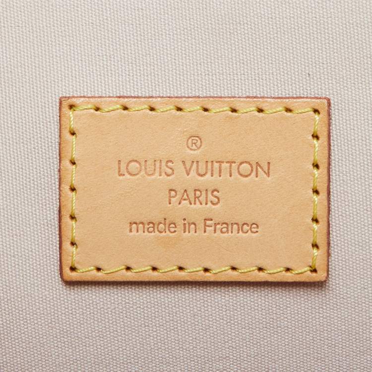 Pre Owned Louis Vuitton Rose Florentine Monogram Vernis Alma PM Bag