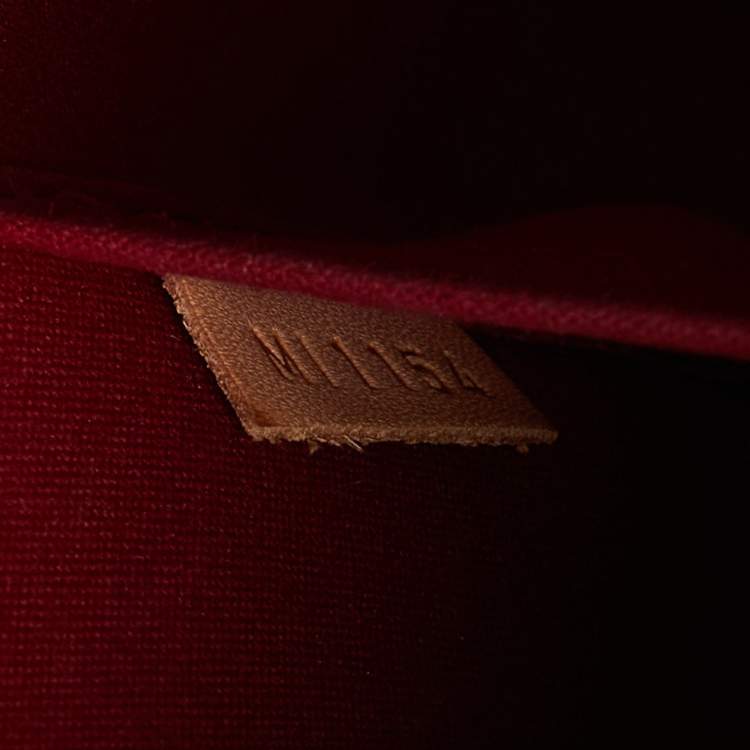 Pre Owned Louis Vuitton Cerise Monogram Vernis Alma BB Bag