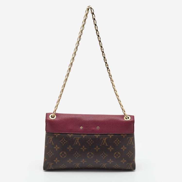 Pre Owned Louis Vuitton Monogram Canvas and Leather Pallas Chain Bag