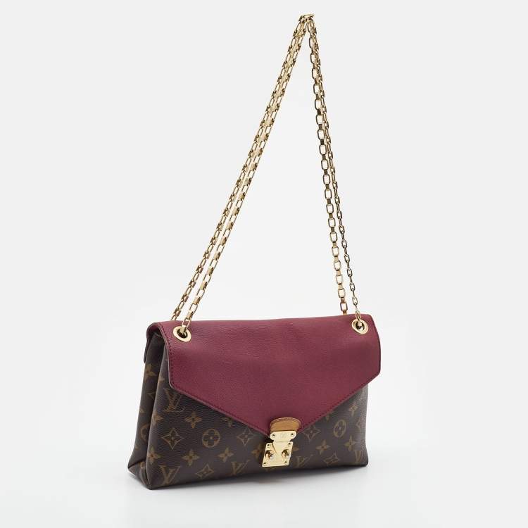 Pre Owned Louis Vuitton Monogram Canvas and Leather Pallas Chain Bag
