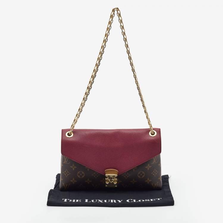 Pre Owned Louis Vuitton Monogram Canvas and Leather Pallas Chain Bag