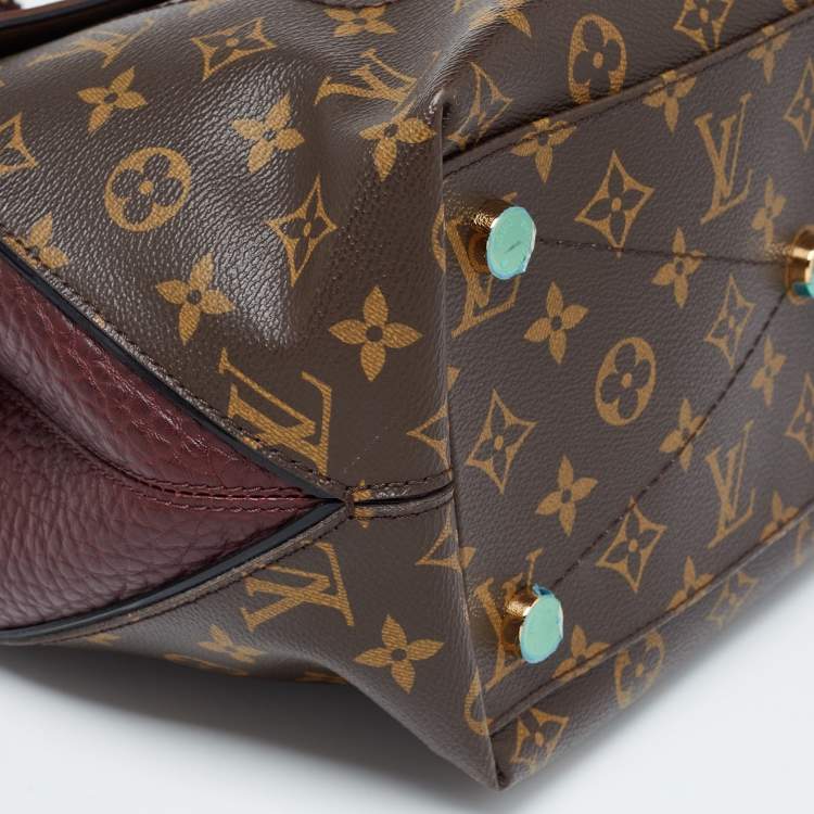 Pre Owned Louis Vuitton Exotique Monogram Lizard,Ostrich and Leather Limited Edition Majestueux MM Bag