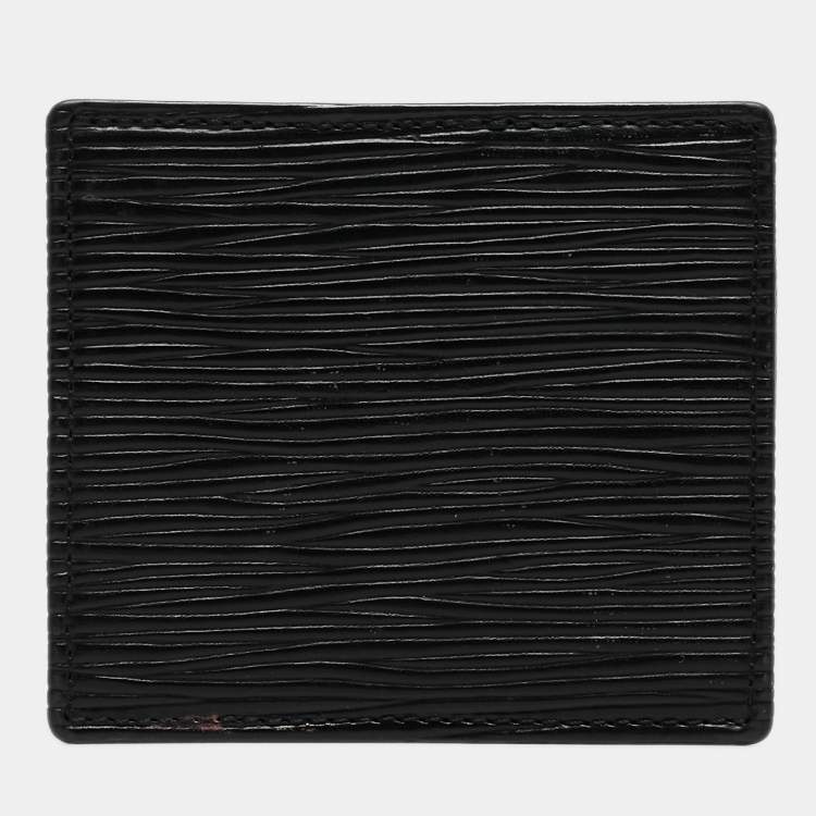 Pre Owned Louis Vuitton Black Epi Leather Porte-Monnaie Boite Coin Purse