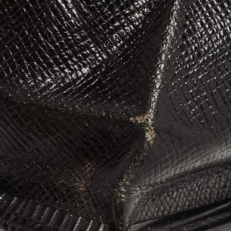 Pre Owned Louis Vuitton Black Epi Leather Porte-Monnaie Boite Coin Purse