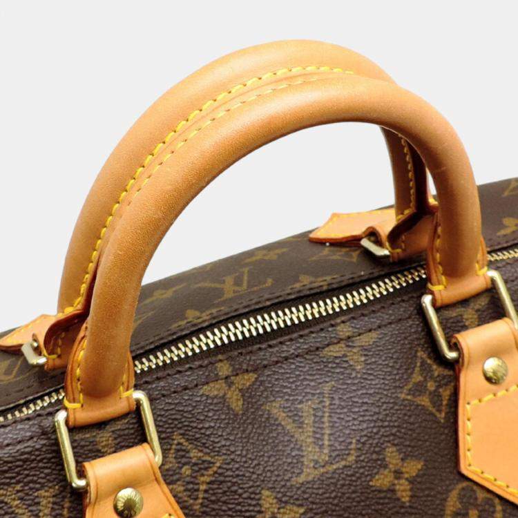 Pre Owned Louis Vuitton Brown Monogram Canvas Speedy 40 Handbag