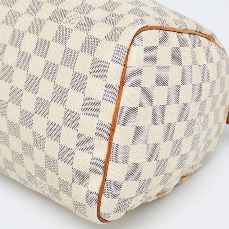 Pre Owned Louis Vuitton Damier Azur Canvas Speedy 30 Bag