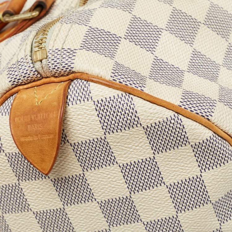 Pre Owned Louis Vuitton Damier Azur Canvas Speedy 30 Bag