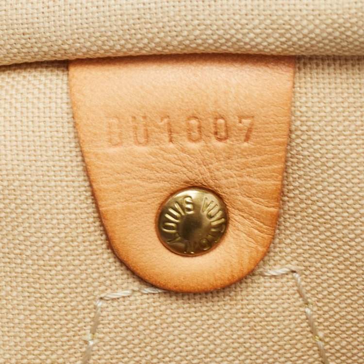 Pre Owned Louis Vuitton Damier Azur Canvas Speedy 30 Bag