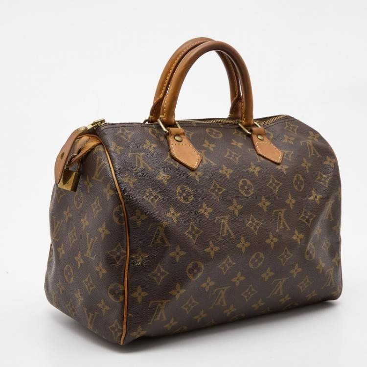 Pre Owned Louis Vuitton Monogram Canvas Speedy 30 Bag